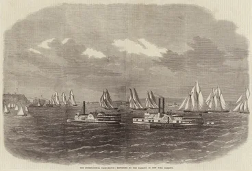 The International Yacht-Match, Returning to the Narrows in New York Harbour